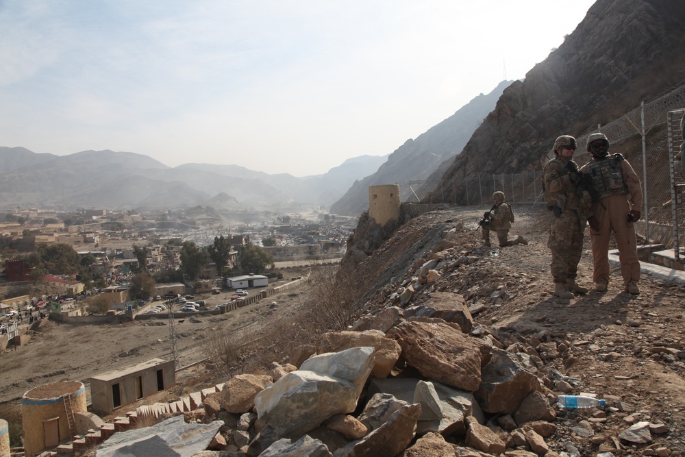Delta Company, 1st Brigade, 327th Infantry Regiment security patrol