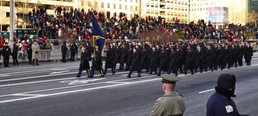 Reserve soldiers march in inaugural parade, cherish memorable experience