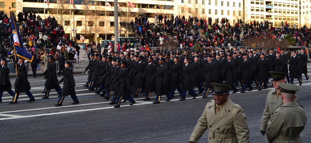 Reserve soldiers march in inaugural parade, cherish memorable experience