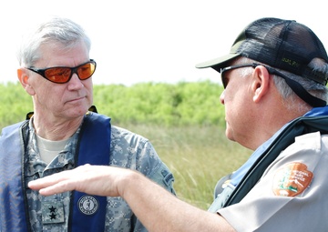 Corps deputy commanding general visits south Florida project sites
