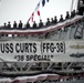 Decommissioning ceremony of the guided-missile frigate USS Curts (FFG 38)