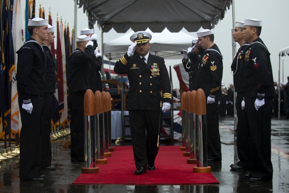 Decommissioning ceremony of the guided-missile frigate USS Curts (FFG 38)