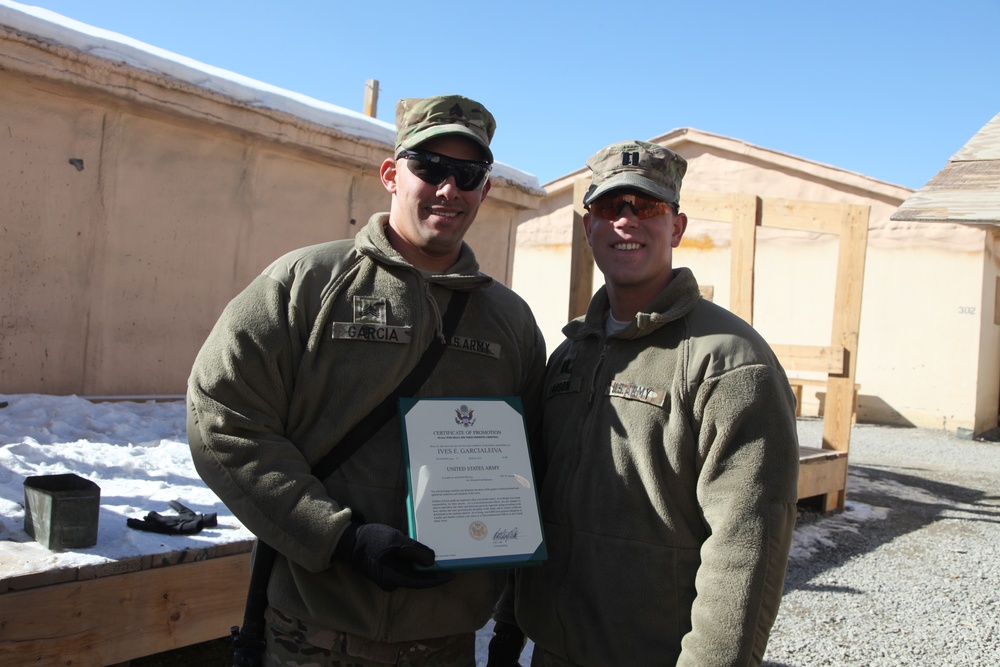 1/4 Cavalry promotion ceremony