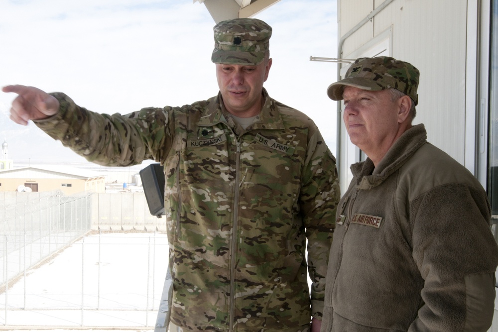 Col. Lindsey Graham meets with the JLC in Parwan