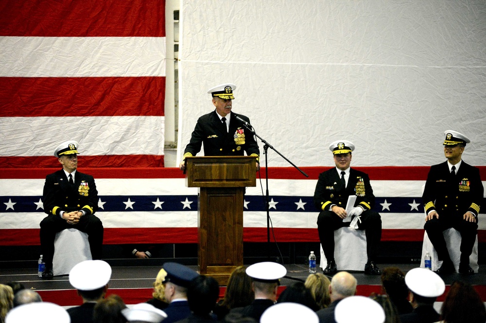 USS George Washington command ceremony