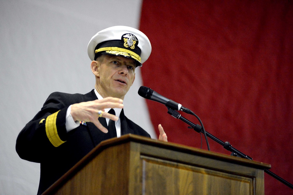 USS George Washington command ceremony