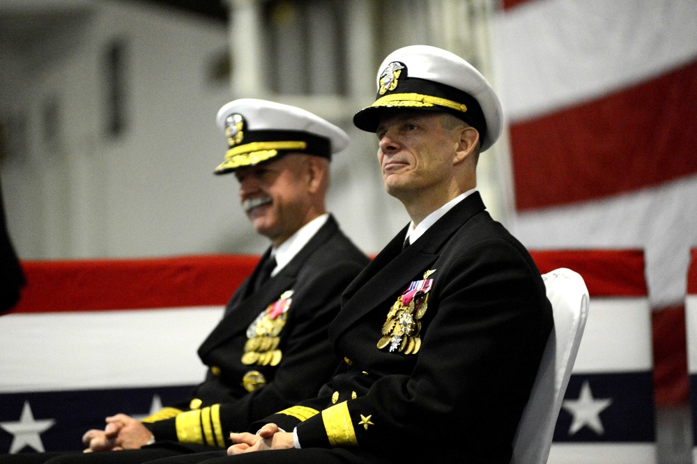 USS George Washington command ceremony