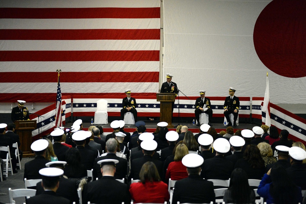 USS George Washington command ceremony