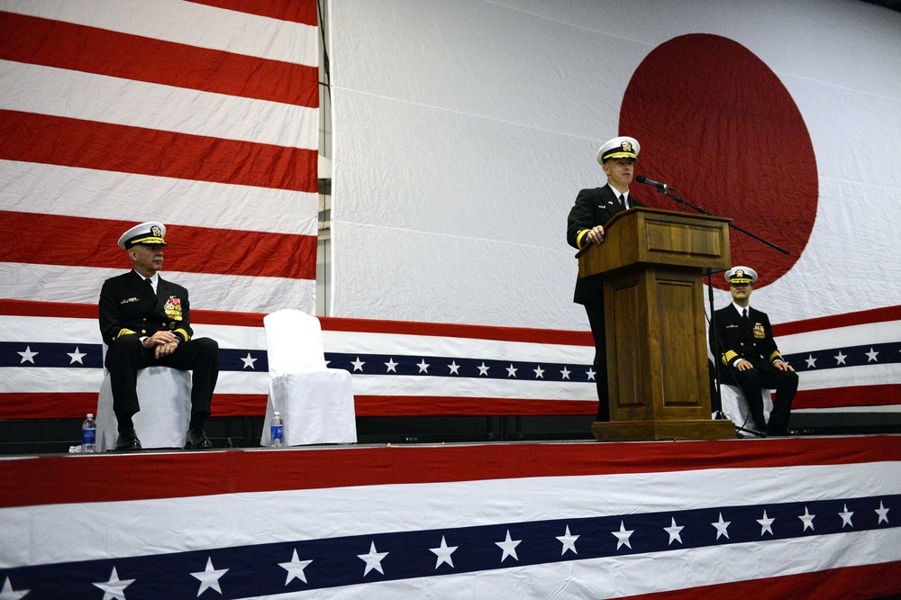 USS George Washington command ceremony