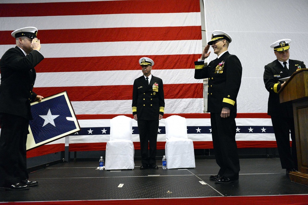 USS George Washington command ceremony