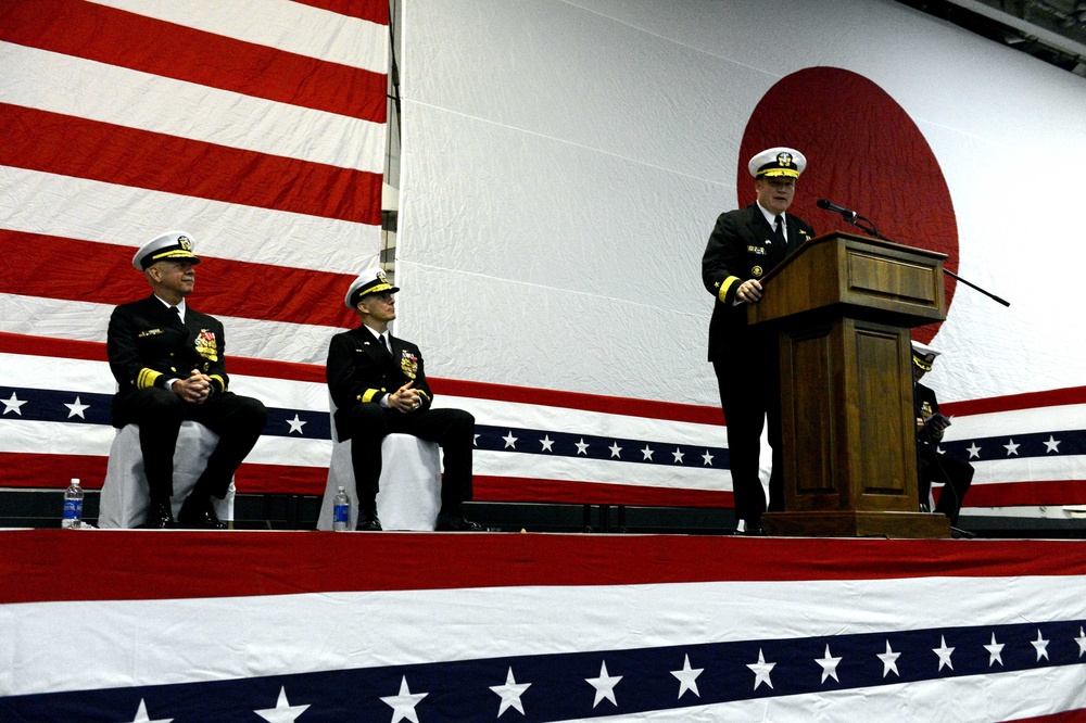 USS George Washington command ceremony