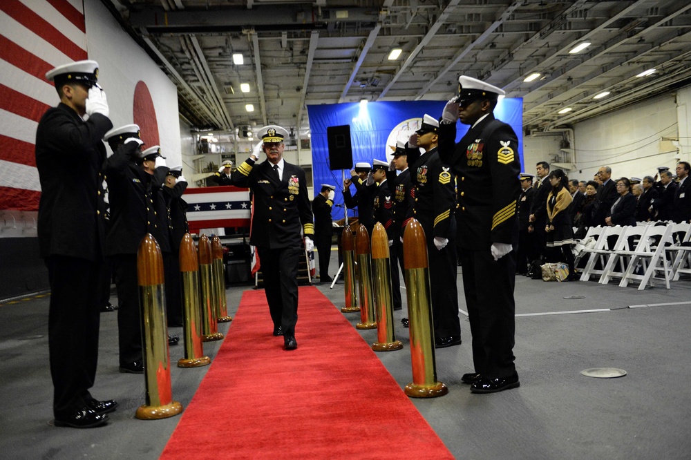 USS George Washington command ceremony