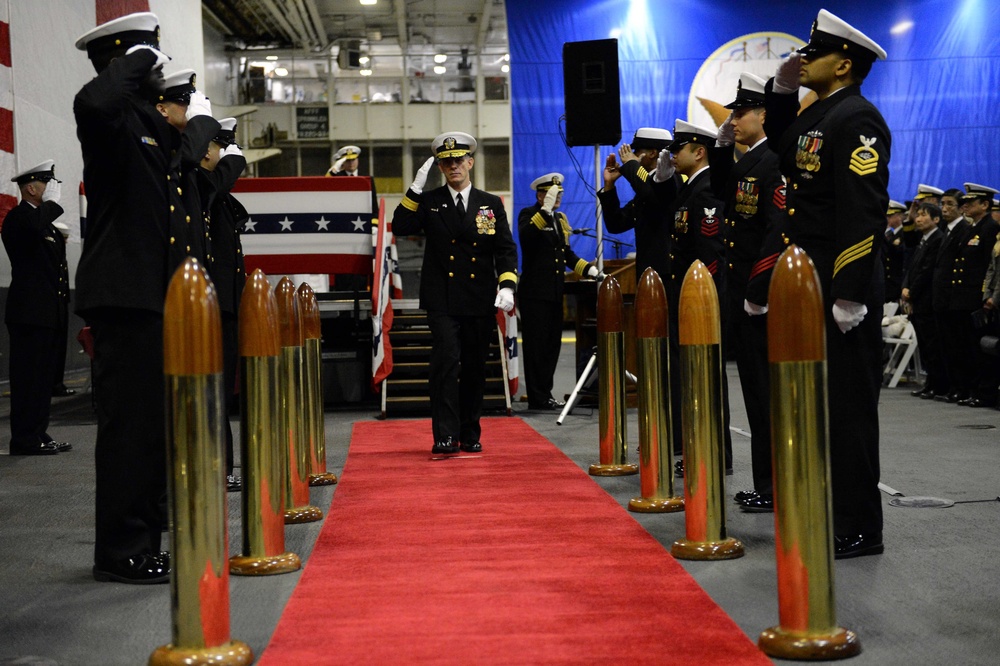 USS George Washington command ceremony