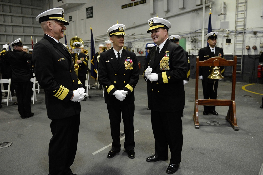 USS George Washington command ceremony