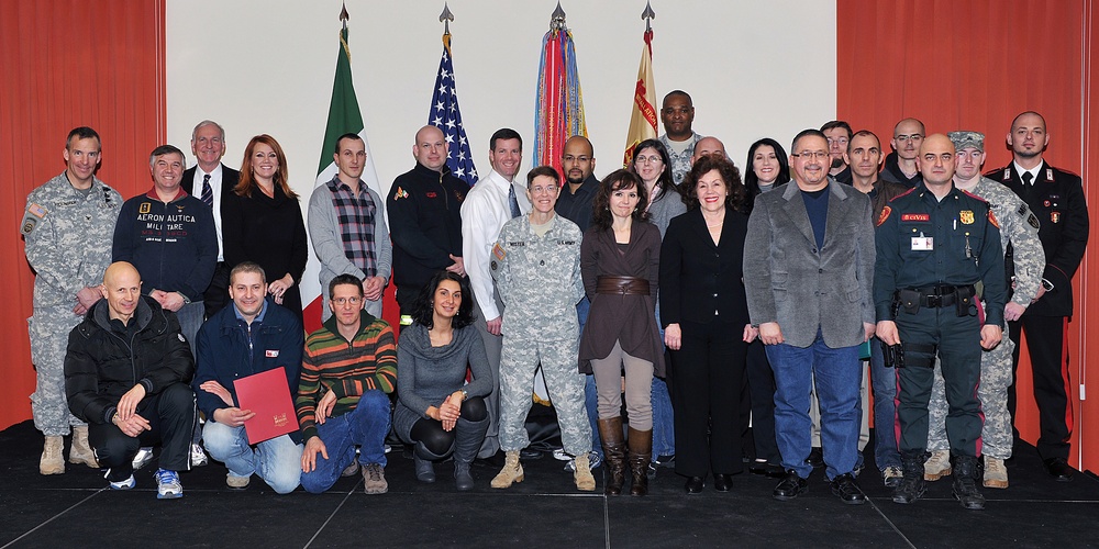 Awards ceremony USAG Vicenza