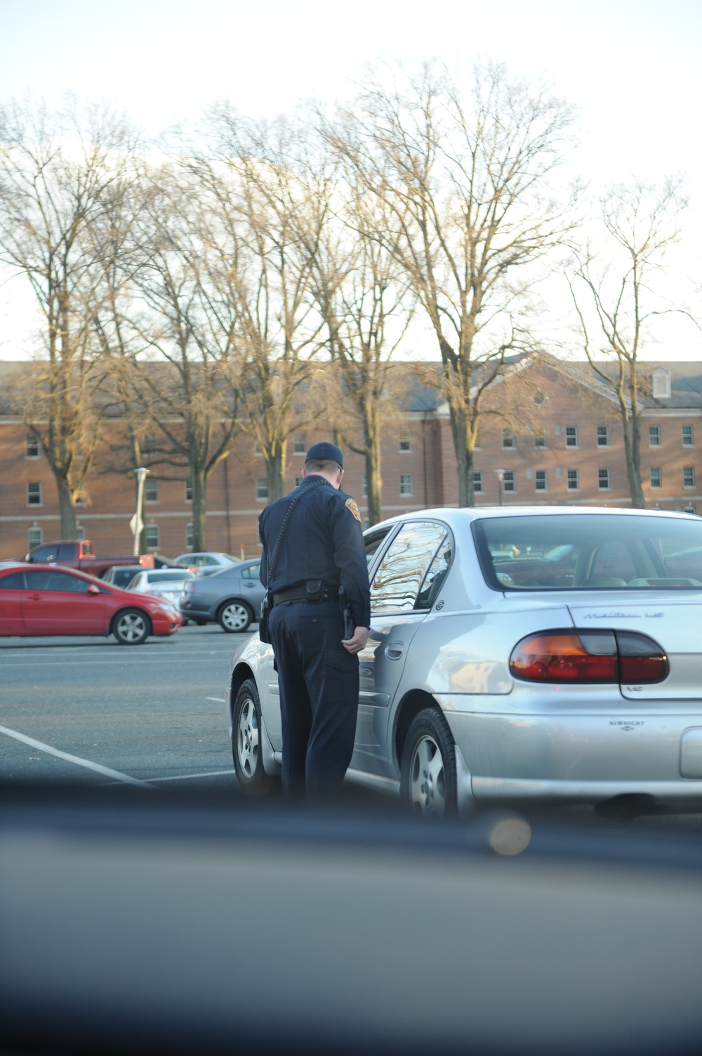 Police officers keep their community safe