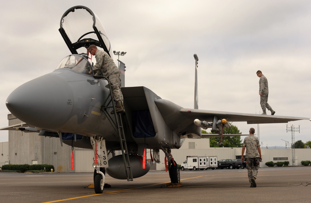 142nd Fighter Wing training