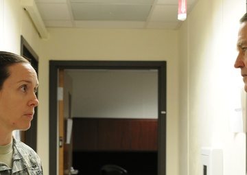 Sustainers brief XVIII Airborne Corps commander on Embedded Behavioral Health Team