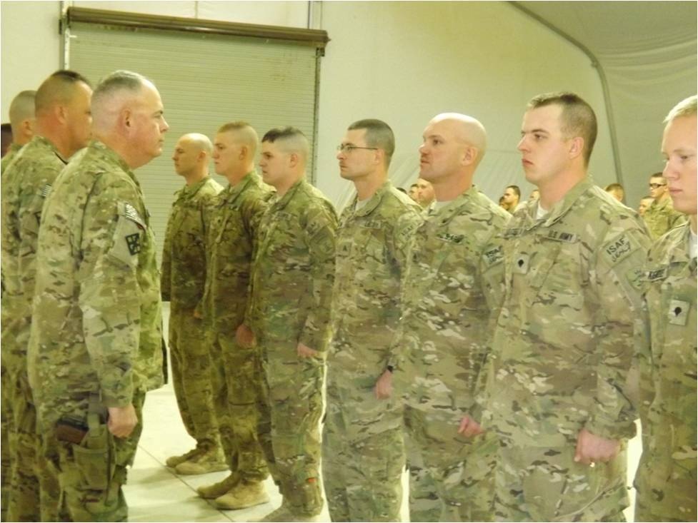 818th Sappers receive Combat Action Badge