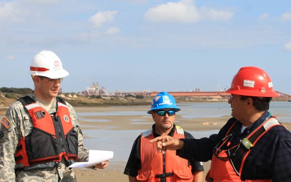 USACE Galveston District Commander Col. Christopher W. Sallese conducts La Quinta Channel Project site visit