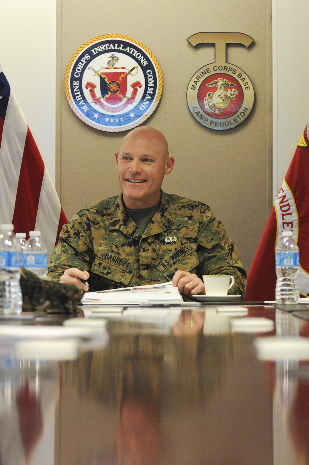 Sergeant major of the Marine Corps visits Camp Pendleton