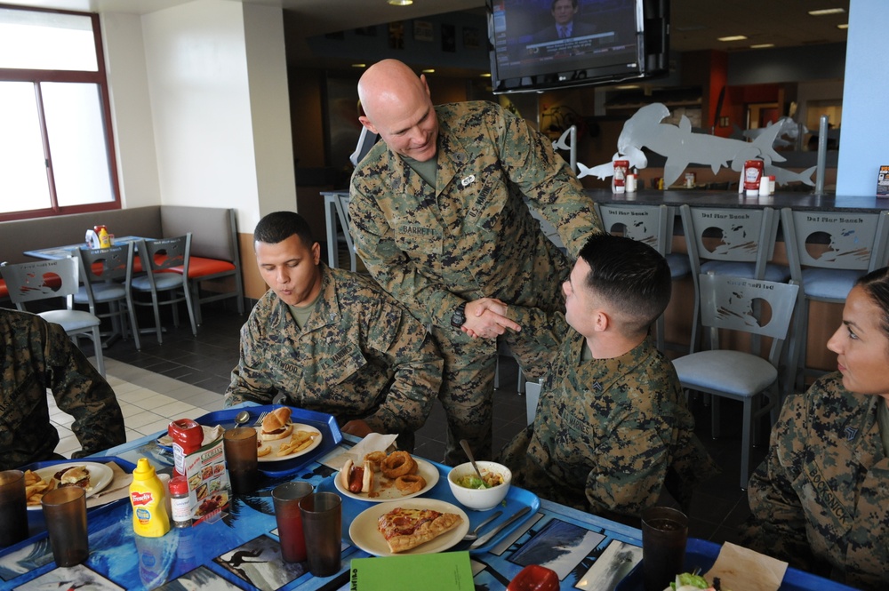 Sergeant major of the Marine Corps visits Camp Pendleton