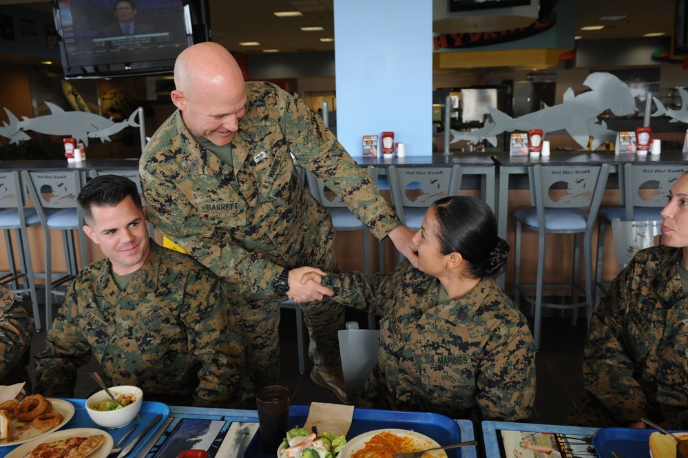 Sergeant major of the Marine Corps visits Camp Pendleton