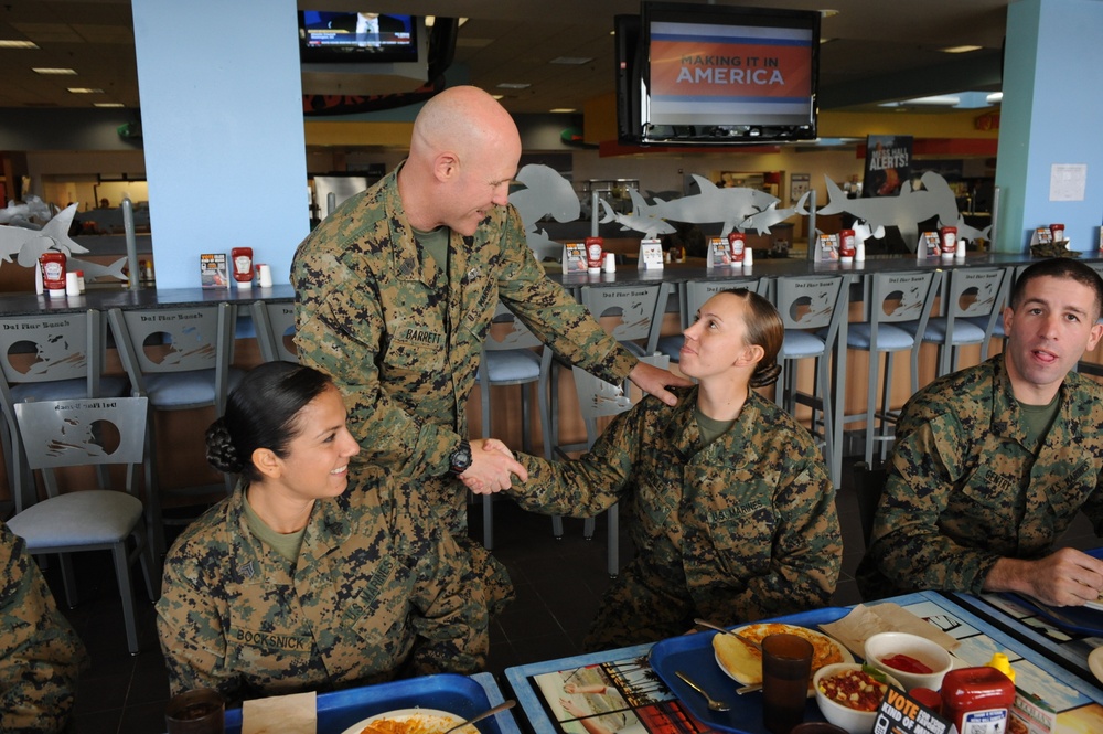 Sergeant major of the Marine Corps visits Camp Pendleton