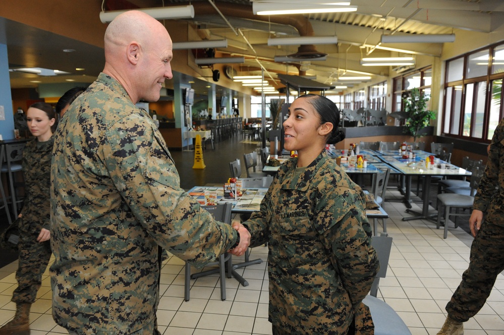 Sergeant major of the Marine Corps visits Camp Pendleton