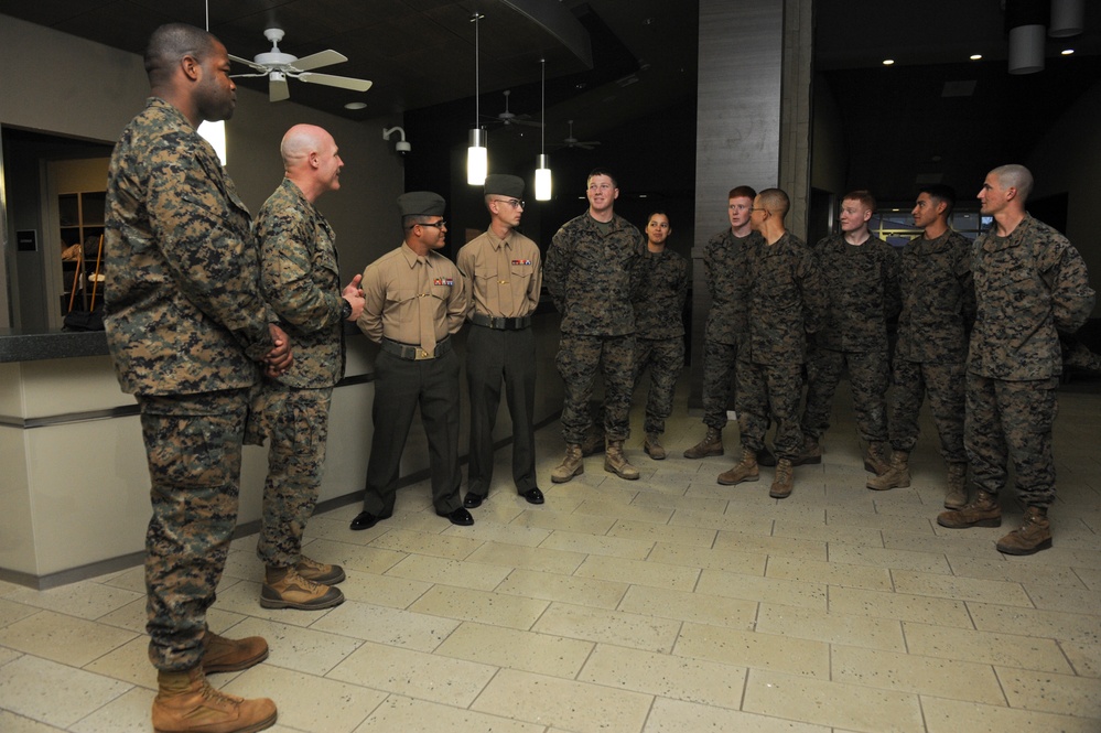 Sergeant major of the Marine Corps visits Camp Pendleton