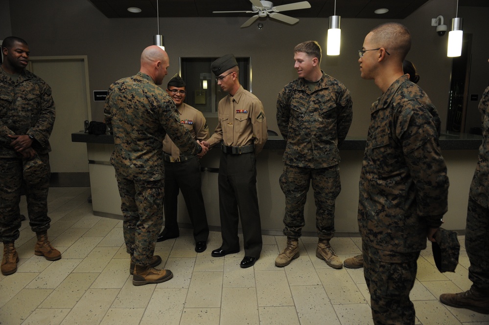 Sergeant major of the Marine Corps visits Camp Pendleton