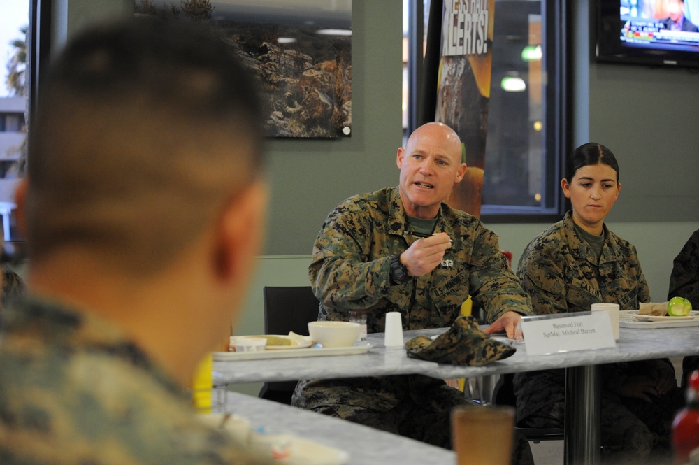 Sergeant major of the Marine Corps visits Camp Pendleton