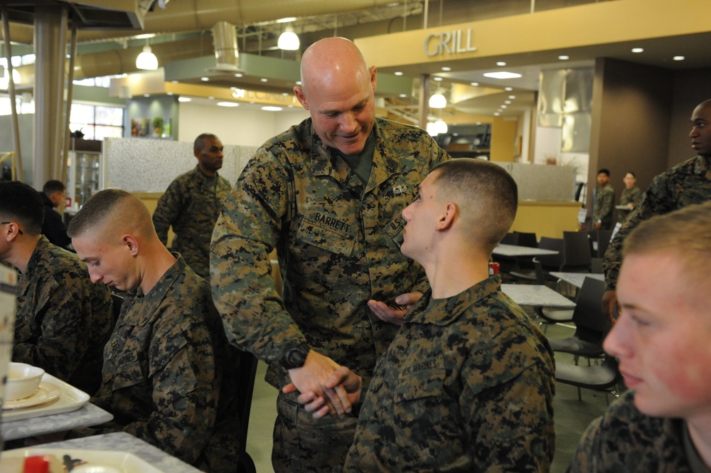 Sergeant major of the Marine Corps visits Camp Pendleton