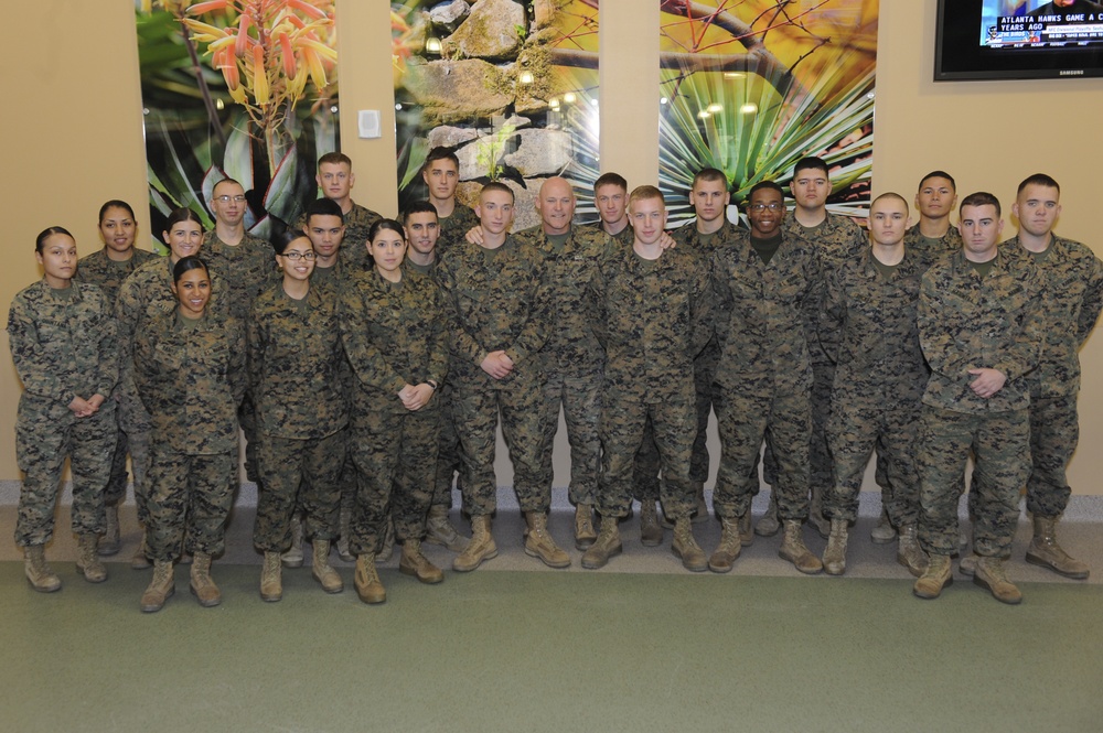 Sergeant major of the Marine Corps visits Camp Pendleton