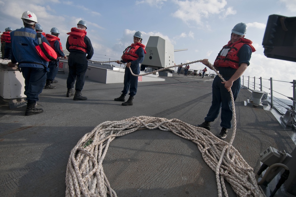 USS Mustin operations