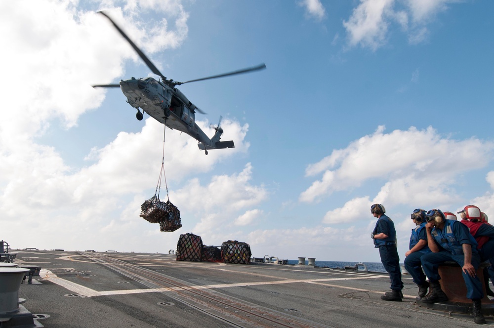 USS Mustin operations