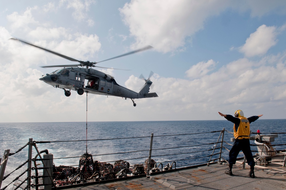 USS Mustin operations