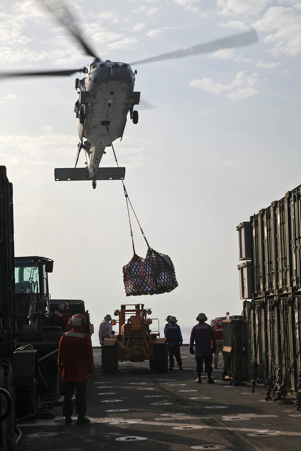 15th MEU Resupply at-sea on USS Rushmore