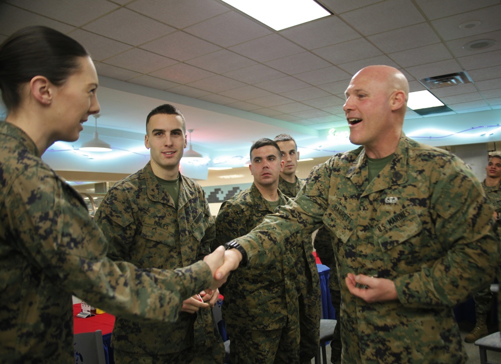 Marine Corps sergeant major visits Cherry Point warriors