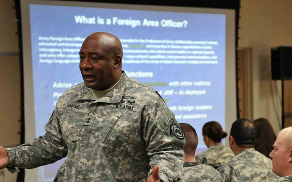 AFRICOM general shares experience with FAOs