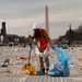 Cleanup after the 57th Presidential Inauguration Swearing-In Ceremony