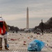 Cleanup after the 57th Presidential Inauguration Swearing-In Ceremony