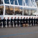 U.S. Army Band awaits President Obama's arrival