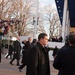 President Obama waves to the crowd in 57th Presidential Inaugural Parade
