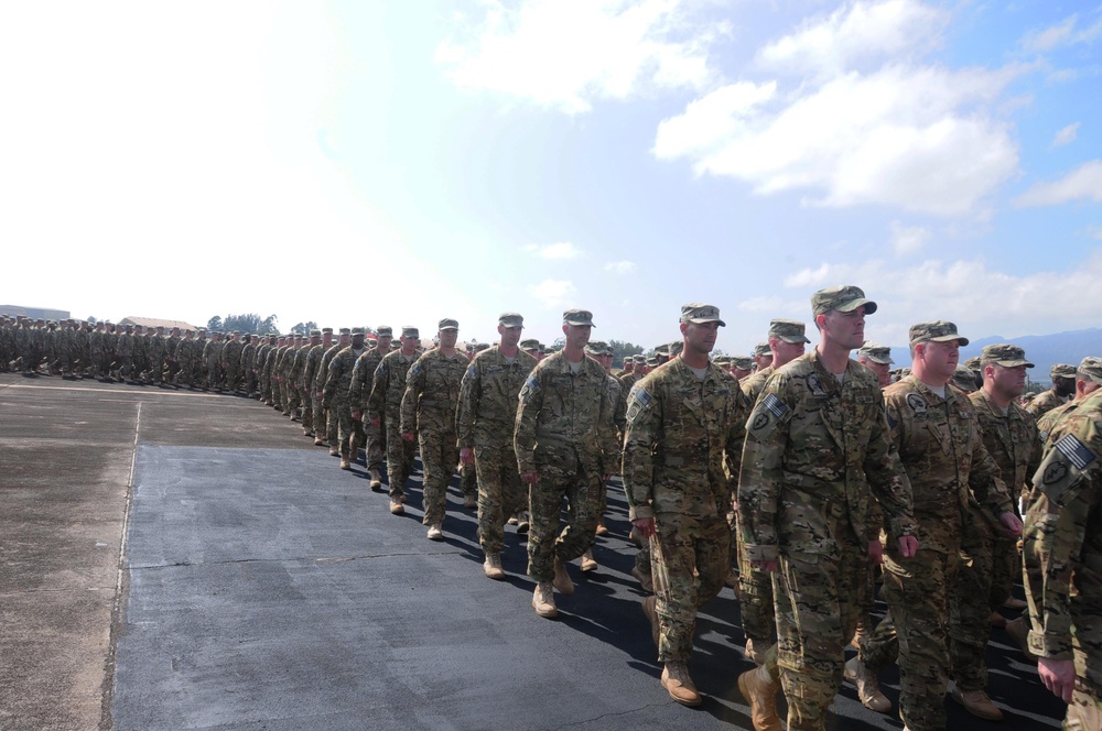 25th Combat Aviation Brigade redeployment ceremony