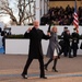 Vice President Joe Biden reacts to the crowd in the 57th Presidential Inaugural Parade