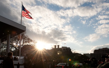 Vice President Joe Biden walks in 57th Presidential Inaugural Parade
