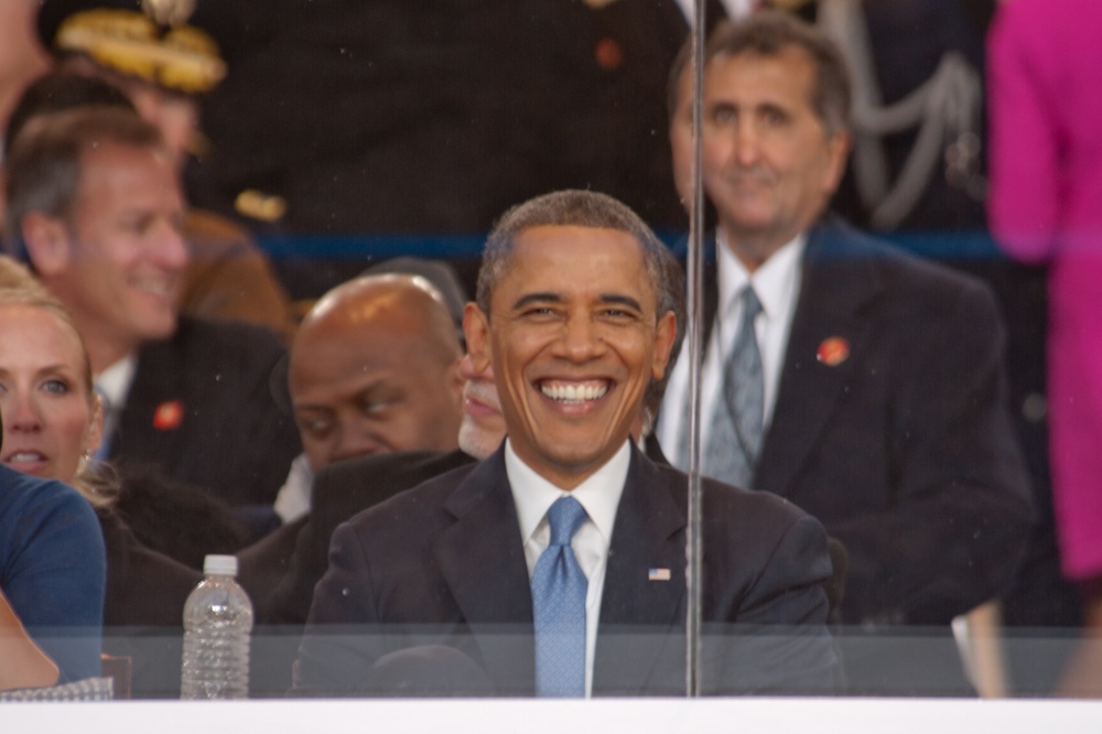 President Barack Obama during 57th Presidential Inaugural Parade