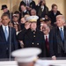 President Obama salutes the United States Navy