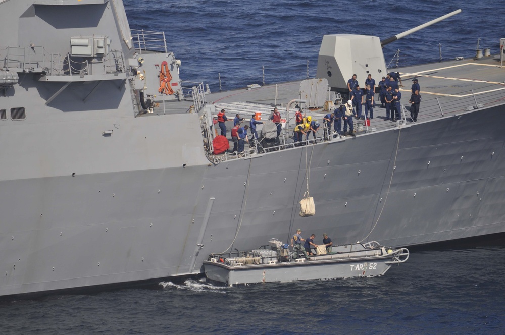 USS Guardian salvage efforts